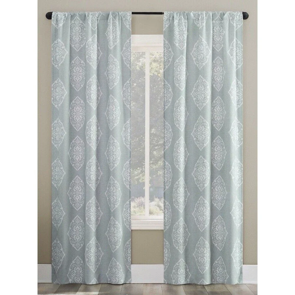 The Big One Paisley Scroll Window Curtain Panel Pack Of 2 Size 36”x 84